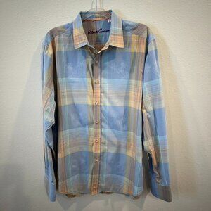 Robert Graham exclusive plaid button down casual shirt Long Sleeve